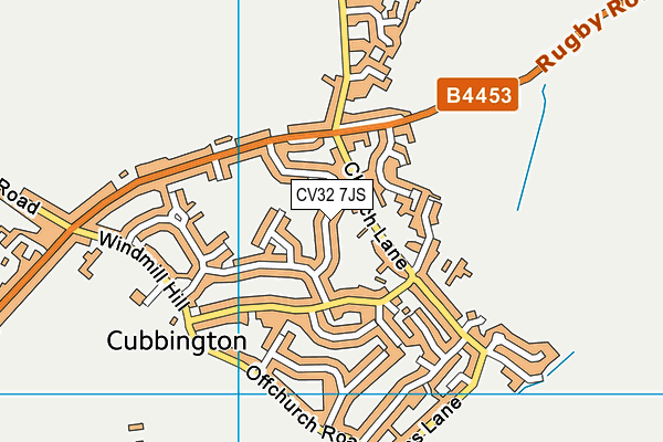 CV32 7JS map - OS VectorMap District (Ordnance Survey)