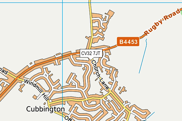 CV32 7JT map - OS VectorMap District (Ordnance Survey)