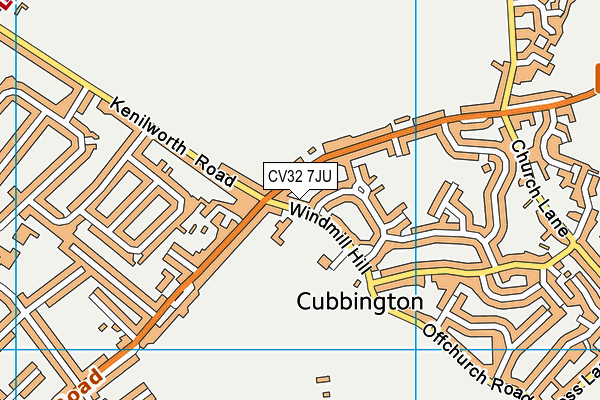 CV32 7JU map - OS VectorMap District (Ordnance Survey)