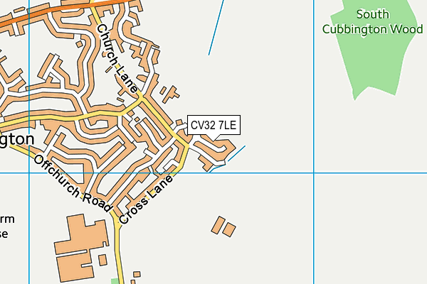 CV32 7LE map - OS VectorMap District (Ordnance Survey)