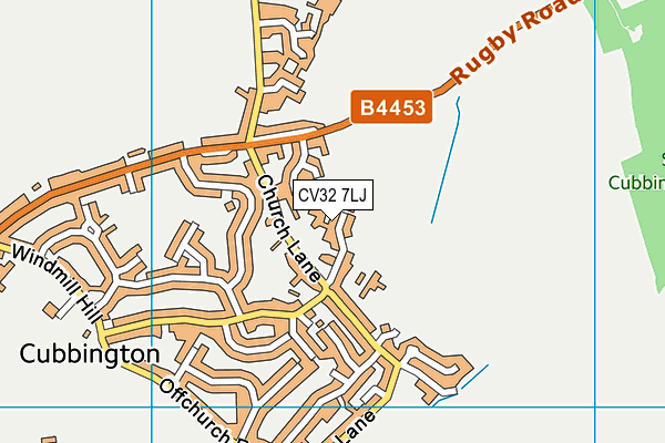 CV32 7LJ map - OS VectorMap District (Ordnance Survey)