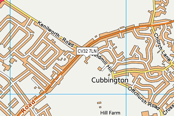CV32 7LN map - OS VectorMap District (Ordnance Survey)