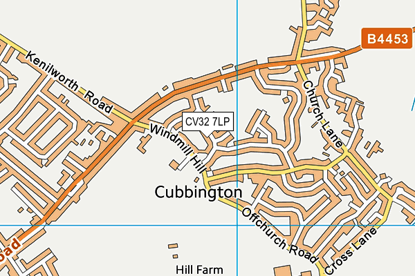 CV32 7LP map - OS VectorMap District (Ordnance Survey)