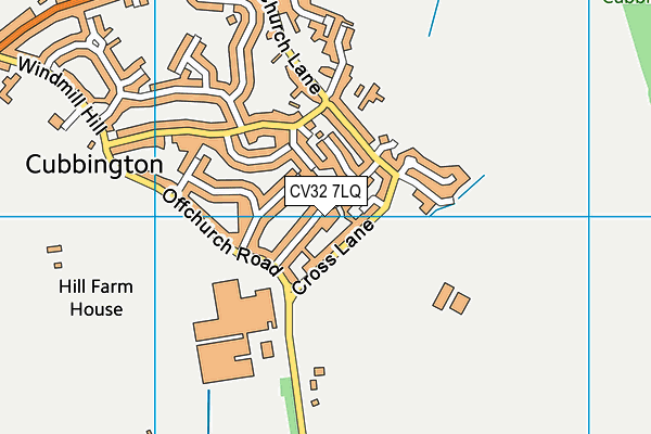 CV32 7LQ map - OS VectorMap District (Ordnance Survey)