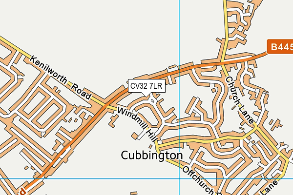 CV32 7LR map - OS VectorMap District (Ordnance Survey)