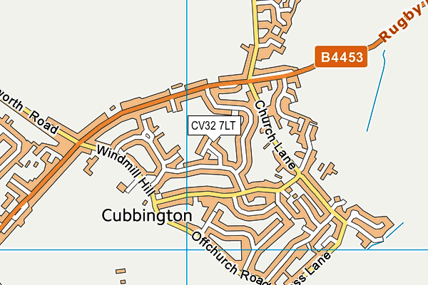 CV32 7LT map - OS VectorMap District (Ordnance Survey)