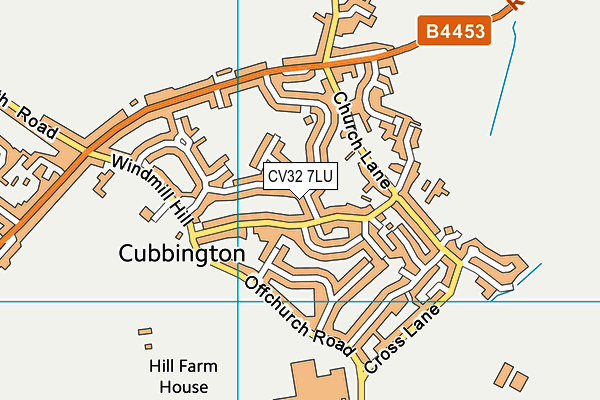 CV32 7LU map - OS VectorMap District (Ordnance Survey)
