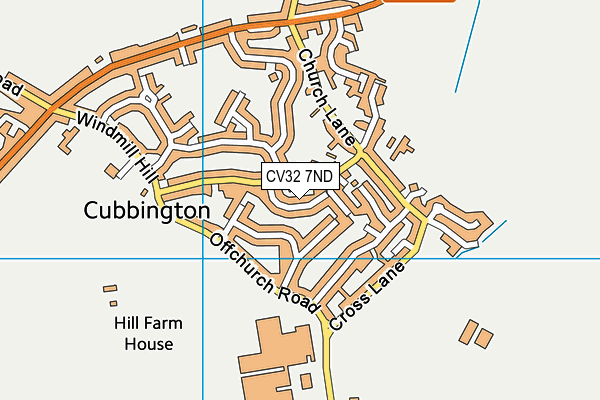 CV32 7ND map - OS VectorMap District (Ordnance Survey)