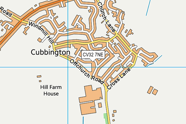 CV32 7NE map - OS VectorMap District (Ordnance Survey)