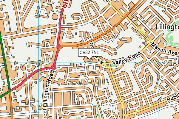 CV32 7NL map - OS VectorMap District (Ordnance Survey)