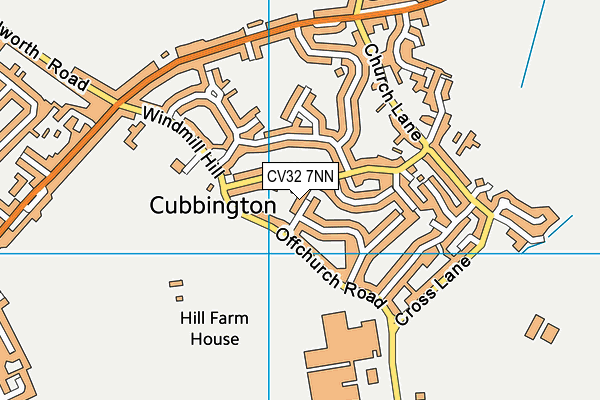 CV32 7NN map - OS VectorMap District (Ordnance Survey)