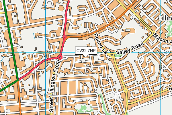 CV32 7NP map - OS VectorMap District (Ordnance Survey)