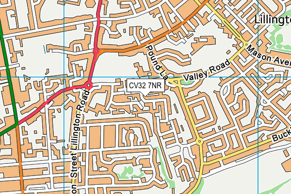 CV32 7NR map - OS VectorMap District (Ordnance Survey)