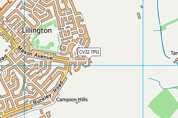 CV32 7PG map - OS VectorMap District (Ordnance Survey)