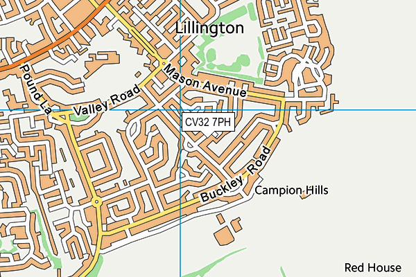 CV32 7PH map - OS VectorMap District (Ordnance Survey)