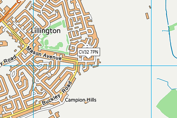 CV32 7PN map - OS VectorMap District (Ordnance Survey)