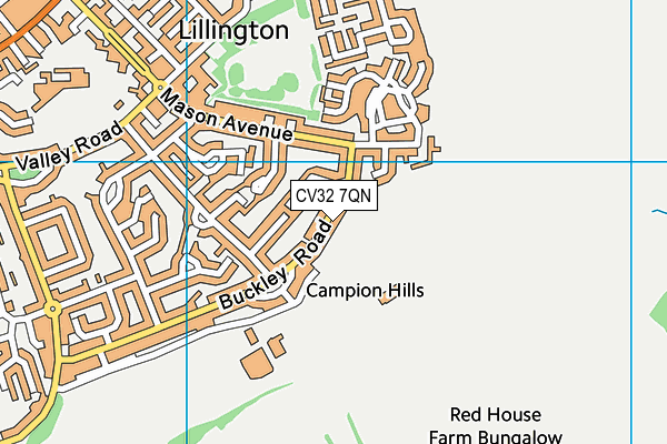 CV32 7QN map - OS VectorMap District (Ordnance Survey)