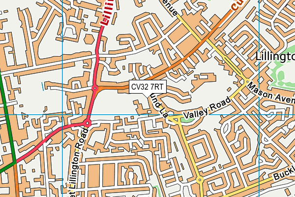 CV32 7RT map - OS VectorMap District (Ordnance Survey)