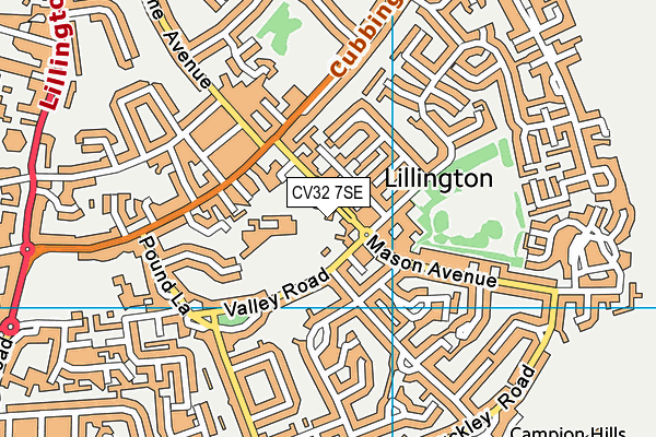 CV32 7SE map - OS VectorMap District (Ordnance Survey)