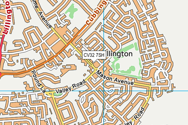 CV32 7SH map - OS VectorMap District (Ordnance Survey)