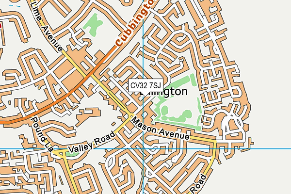 CV32 7SJ map - OS VectorMap District (Ordnance Survey)