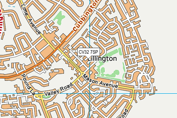 CV32 7SP map - OS VectorMap District (Ordnance Survey)
