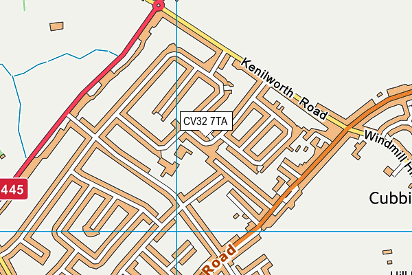 CV32 7TA map - OS VectorMap District (Ordnance Survey)