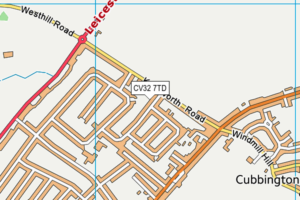 CV32 7TD map - OS VectorMap District (Ordnance Survey)