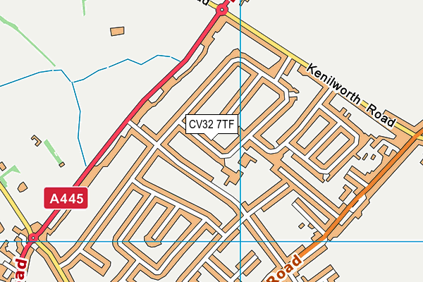 CV32 7TF map - OS VectorMap District (Ordnance Survey)