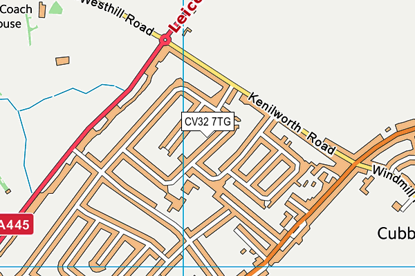 CV32 7TG map - OS VectorMap District (Ordnance Survey)