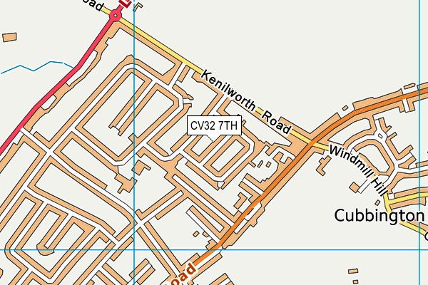 CV32 7TH map - OS VectorMap District (Ordnance Survey)