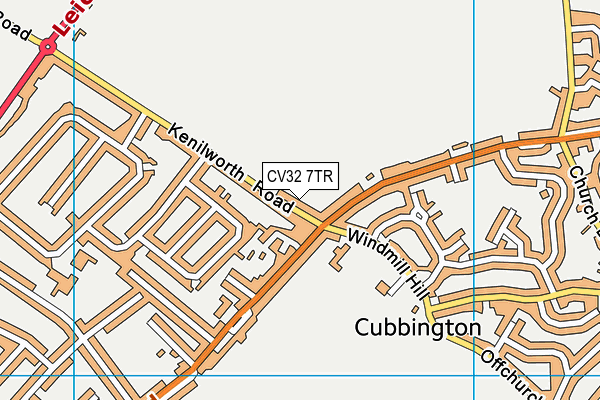 CV32 7TR map - OS VectorMap District (Ordnance Survey)