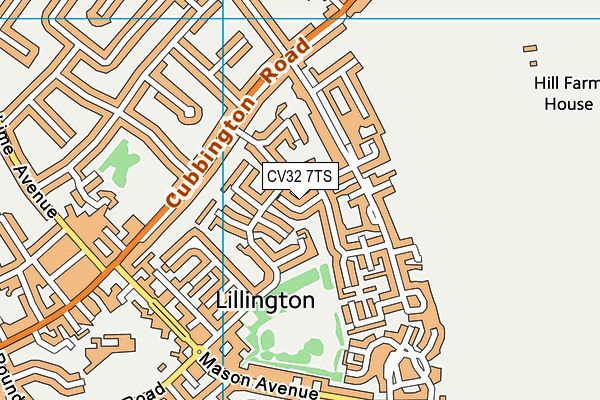 CV32 7TS map - OS VectorMap District (Ordnance Survey)