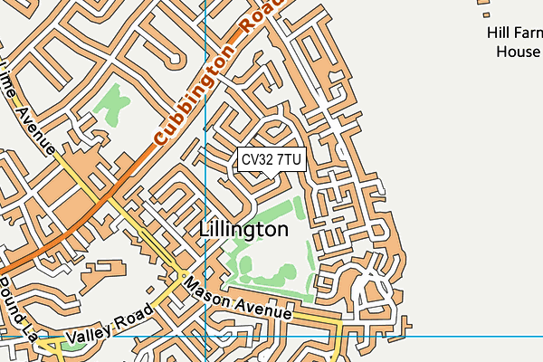 CV32 7TU map - OS VectorMap District (Ordnance Survey)