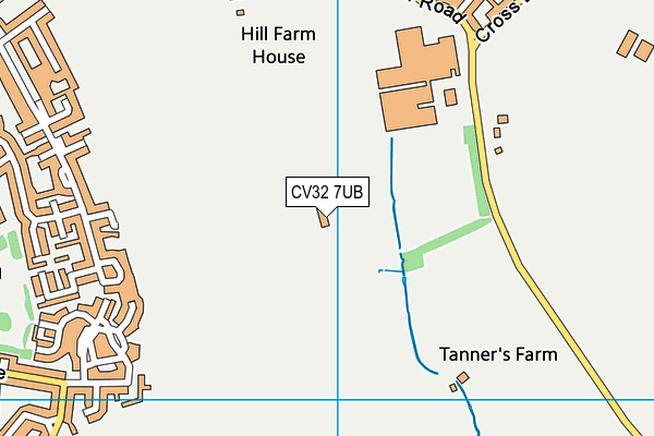 CV32 7UB map - OS VectorMap District (Ordnance Survey)