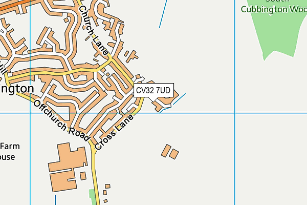 CV32 7UD map - OS VectorMap District (Ordnance Survey)