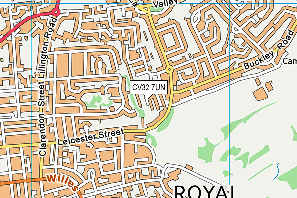 CV32 7UN map - OS VectorMap District (Ordnance Survey)