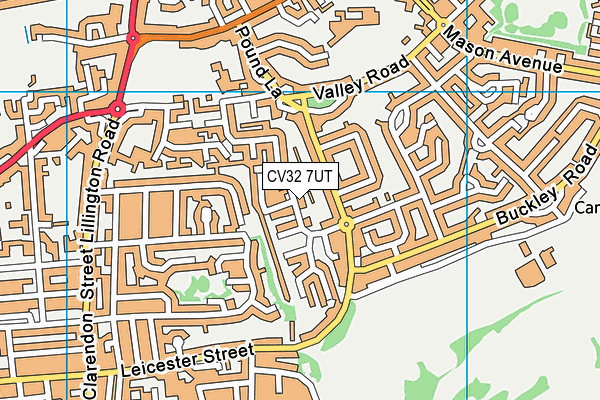 CV32 7UT map - OS VectorMap District (Ordnance Survey)