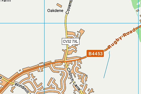 CV32 7XL map - OS VectorMap District (Ordnance Survey)