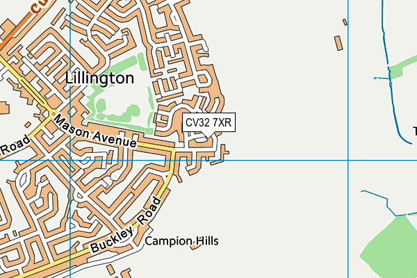 CV32 7XR map - OS VectorMap District (Ordnance Survey)