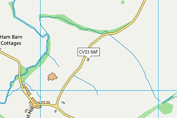 CV33 9AF map - OS VectorMap District (Ordnance Survey)