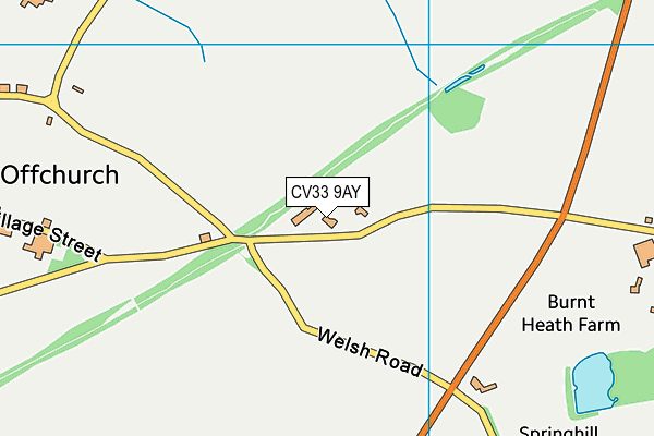 CV33 9AY map - OS VectorMap District (Ordnance Survey)