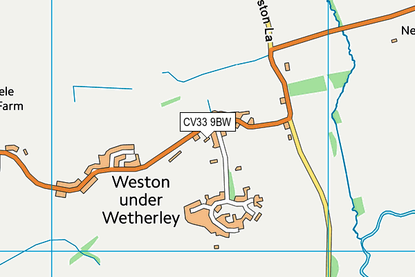 CV33 9BW map - OS VectorMap District (Ordnance Survey)