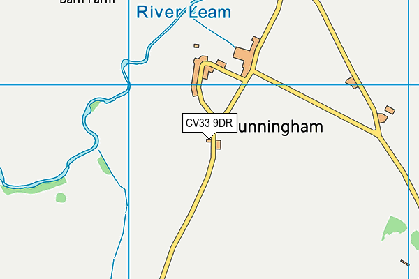 CV33 9DR map - OS VectorMap District (Ordnance Survey)