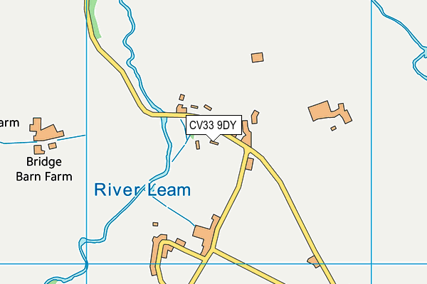 Hunningham Cricket Club map (CV33 9DY) - OS VectorMap District (Ordnance Survey)