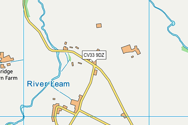 CV33 9DZ map - OS VectorMap District (Ordnance Survey)