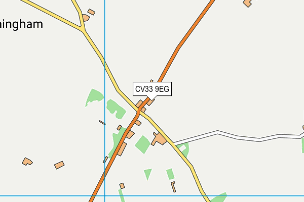 CV33 9EG map - OS VectorMap District (Ordnance Survey)