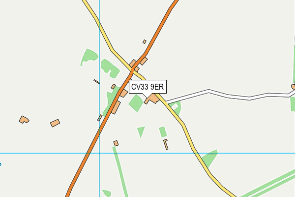 CV33 9ER map - OS VectorMap District (Ordnance Survey)