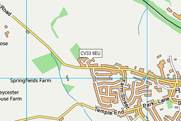 CV33 9EU map - OS VectorMap District (Ordnance Survey)
