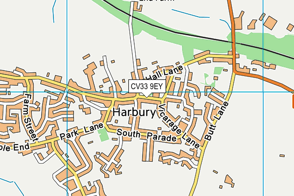 CV33 9EY map - OS VectorMap District (Ordnance Survey)